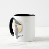 Katze, Raven, Full Moon Halloween-Tasse Tasse (Vorderseite Links)