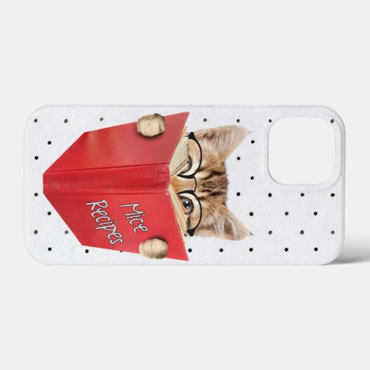 Katze Reading Rezept Buch Case-Mate iPhone Hülle (Rückseite (Horizontal))