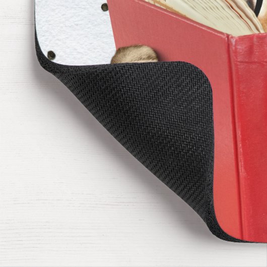 Katze Reading Rezept Buch Mousepad (Ecke)