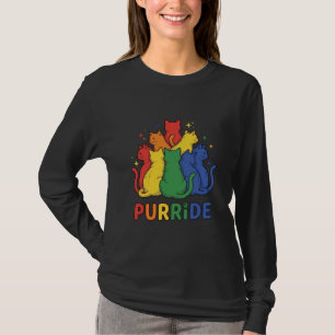 Katze Regenbogen Vintage Vektor Design_1 T-Shirt