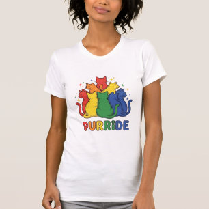 Katze Regenbogen Vintage Vektor Design_1 T-Shirt