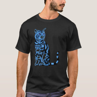 Katze Retro-Stil T-Shirt
