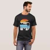 Katze Retro-Stil Tier 6 T-Shirt (Vorne ganz)
