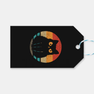 Katze Retro-Stil Vintage T-Shirt für Männer Frauen Geschenkanhänger