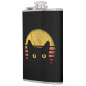 Katze Retro Vintage Flachmann (Links)