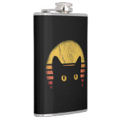 Katze Retro Vintage Flachmann (Rechts)