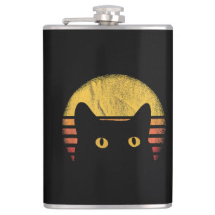 Katze Retro Vintage Flachmann