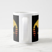 Katze Retro Vintage Jumbo-Tasse (Rückseite)