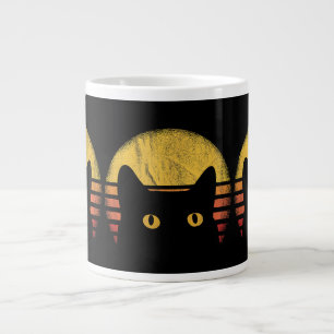 Katze Retro Vintage Jumbo-Tasse