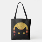 Katze Retro Vintage Tasche (Rückseite)
