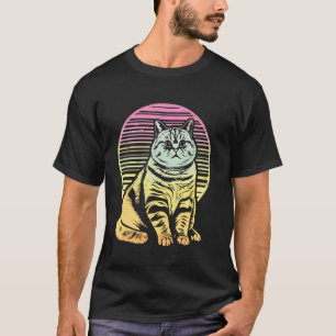 Katze rollt Dicke Humor Meme T-Shirt