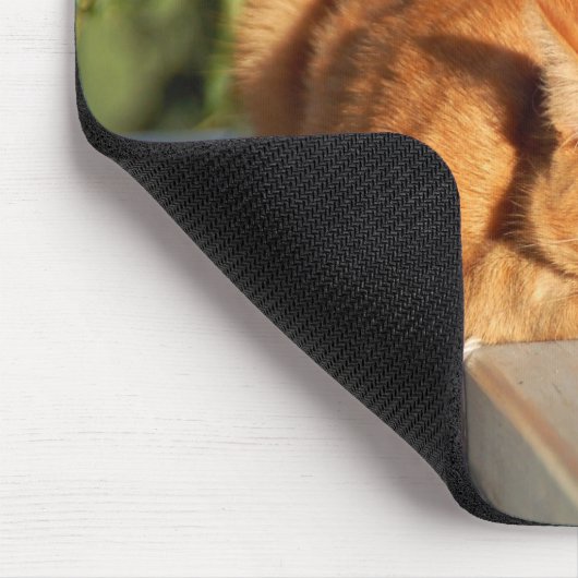 Katze, rote Katze, Haustier Mousepad (Ecke)