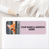 KATZE-RÜCKSENDEADRESSEN-AUFKLEBER FÜR KLEINKRAFTFA (Insitu)