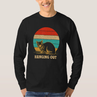 Katze rumhängen Hobby Kätzchen Zeitvertreib Katz T-Shirt