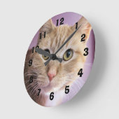 Katze Runde Wanduhr (Winkel)