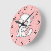 Katze Runde Wanduhr (Winkel)