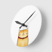Katze Runde Wanduhr (Winkel)