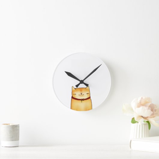 Katze Runde Wanduhr (Zuhause)