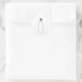 Katze Runder Aufkleber (Tasche)