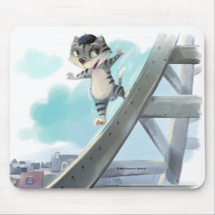 Katze rutscht Eiffelturm hinunter – Paris Mauspad