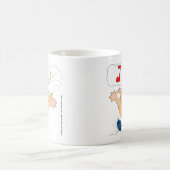 Katze s10, die auf Chanukka Dradle (gimel, sich Kaffeetasse (Mittel)