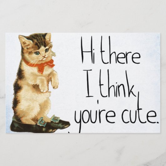 Katze sagt briefpapier (Vorderseite)