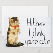 Katze sagt briefpapier (Vorne/Hinten)