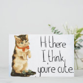 Katze sagt briefpapier (Stehend Vorderseite)