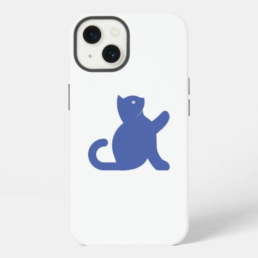 Katze sagt Hallo iPhone Hülle (Rückseite)