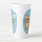 Katze sagt NOPE Milchtasse (Vorderseite)