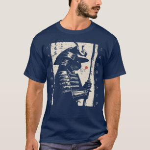 Katze Samurai Japanischer Krieger Kunst Kämpfer Mä T-Shirt