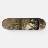 Katze Samurai. Skateboard (Horizontal)