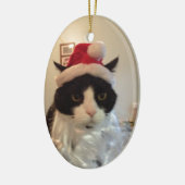 Katze Sankt Benny Keramik Ornament (Links)