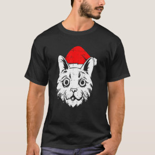 Katze Santa Hut Weihnachten Pyjama Süße Kätzchen K T-Shirt