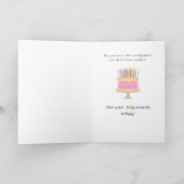 Katze | Sarcastic Party Hat Cat Funny Birthday Car Karte (Innenseite)