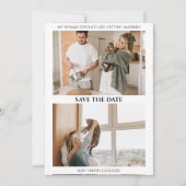 Katze Save the Date Menschen heiraten Hochzeit (Vorderseite)