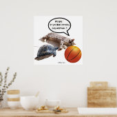 KATZE, SCHALTFLÄCHE UND BASKETBALL POSTER (Küche)