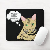 Katze scherzt Spaß-Mausunterlage Mousepad (Mit Mouse)