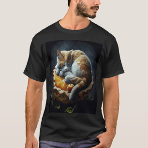 Katze Schlaf Apfelkuchen T-Shirt