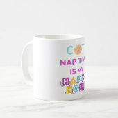 KATZE SCHLÄFCHEN ZEIT KAFFEETASSE (Vorderseite Links)
