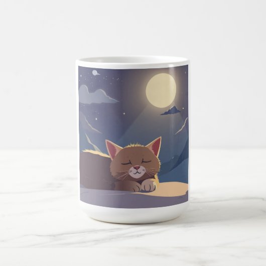 Katze schlafend kaffeetasse (Mittel)