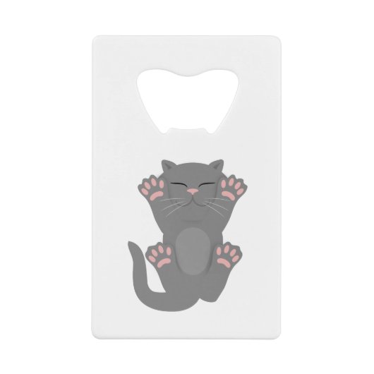 Katze schläft geldbeutel flaschenöffner (Vorderseite)