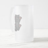 Katze schläft mattglas bierglas (Vorderseite Links)