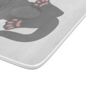 Katze schläft schneidebrett (Ecke)