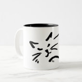 Katze schläft zweifarbige tasse (Vorderseite Links)