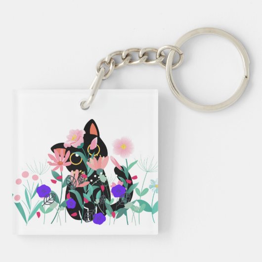 Katze Schlüsselanhänger (Rückseite)