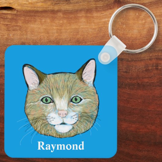 Katze Schlüsselanhänger (Rückseite)