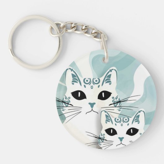 katze, schlüsselanhänger (Vorderseite)