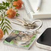 Katze Schlüsselanhänger (Vorderseite rechts)