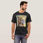 Katze Schmetterling Eiscreme T-Shirt (Vorne ganz)